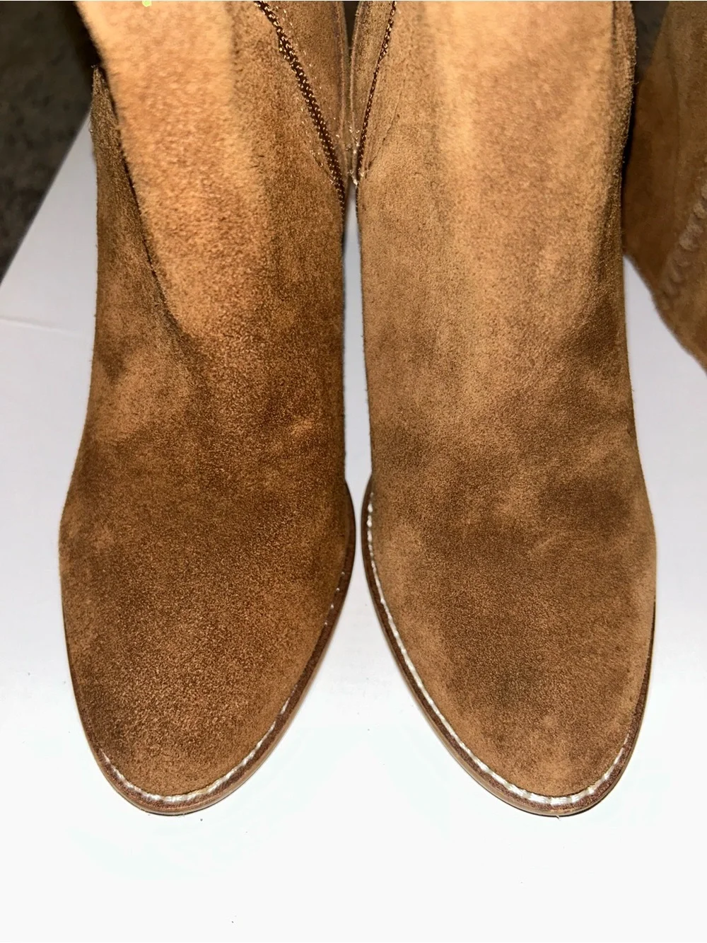 Steve Madden Women's Tan Suede Knee-High Block Heel Boots